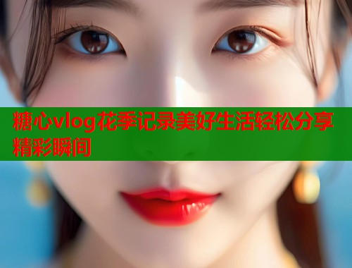 糖心vlog花季记录美好生活轻松分享精彩瞬间