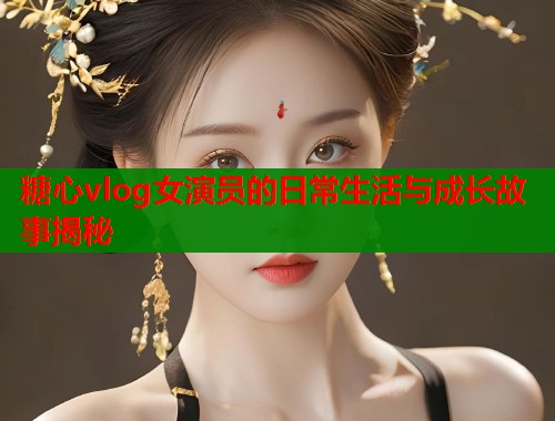 糖心vlog女演员的日常生活与成长故事揭秘