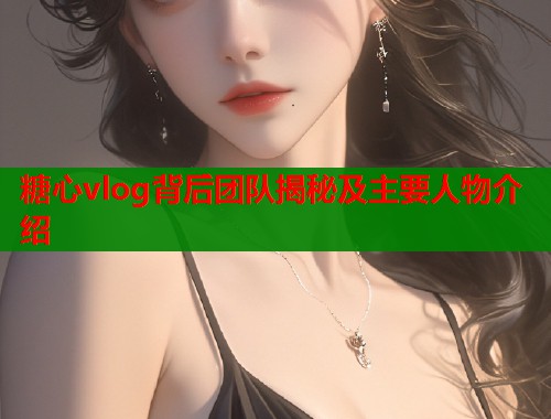 糖心vlog背后团队揭秘及主要人物介绍
